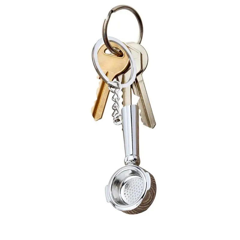 

Coffee Keychains For Women Handbag Decoration Pendant Lightweight Exquisite Key Bag Decor Coffee Portafilter Pendant Handbag