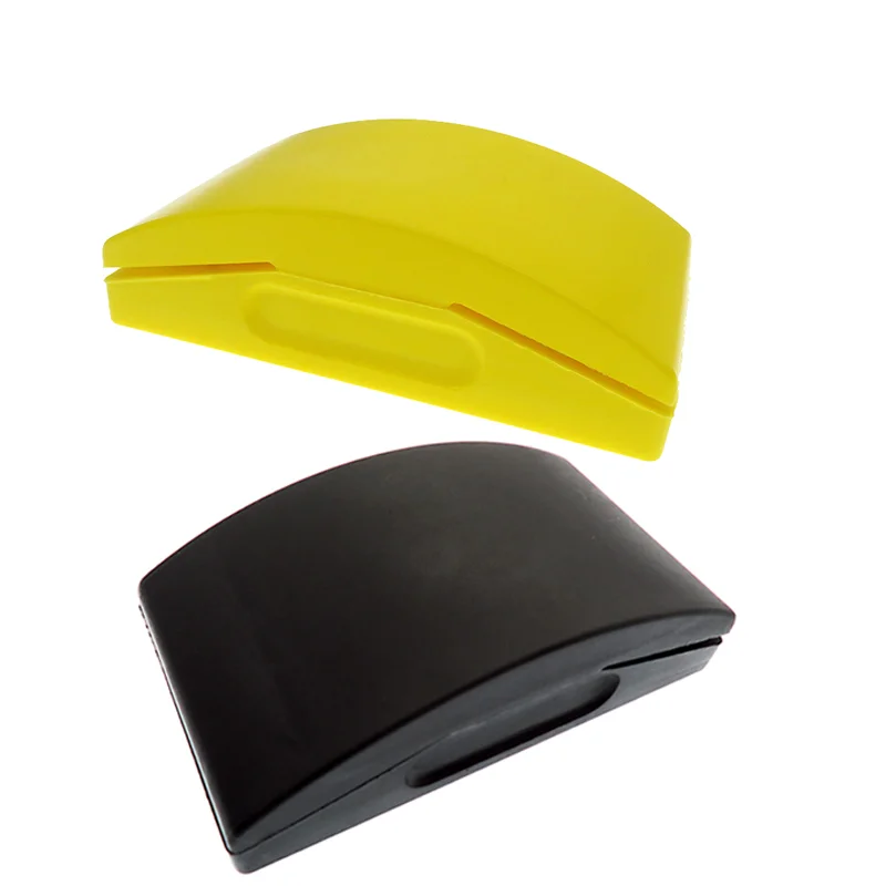 

70*125 мм полиуретановая ручная шлифовальная подушечка, 1 шт., желтая/черная, легкая точность для изогнутой поверхности, прецизионная шлифовка, безопасная наждачная бумага