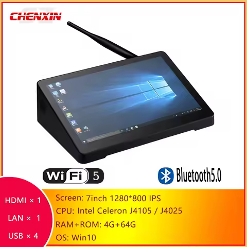 X8 Pro Mini PC 7inch 1280*800IPS PIPO Intel J4005 J4105 Win10 Win11 4G 64G H7 Mini Desktop USB3.0 BT5.0 HD WIFI5 Tablet PC
