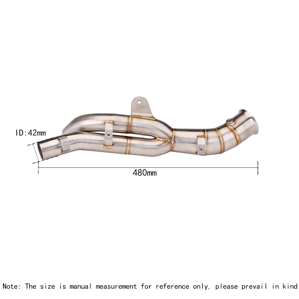 For YAMAHA R1 Escape Slip On 60MM Front Tube Link Pipe Connect Original racing line full Motorcycle Exhaust System