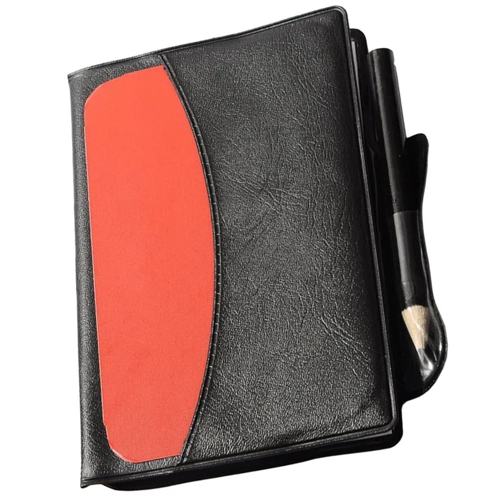 1セット赤黄カード審判セット標準サッカーカード耐摩耗性ポータブルプロ審判財布試合用品