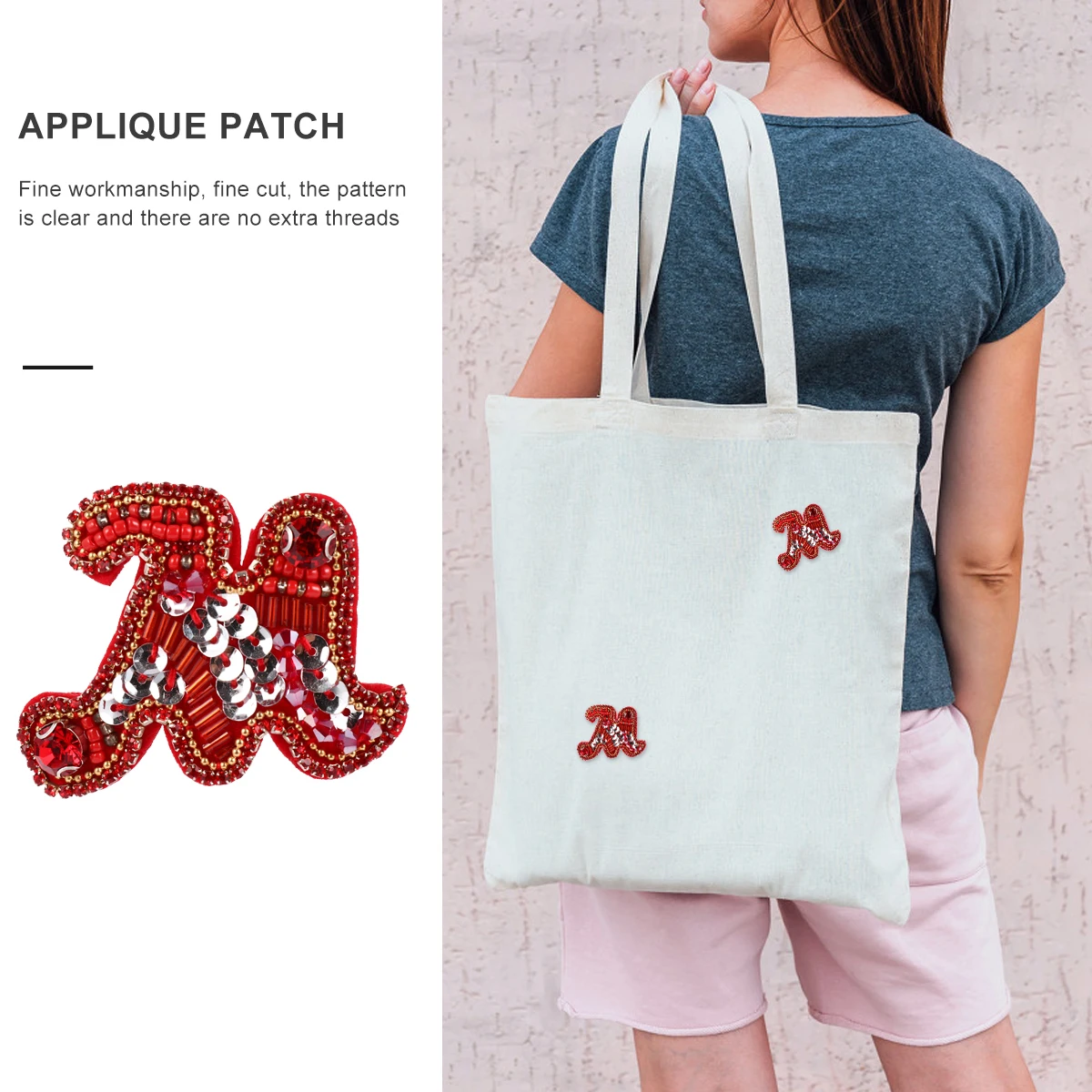 

Red Christmas Iron On Patches Premium Embroidered Applique For Women Kids Clothing Bags Hats Durable Clear Pattern