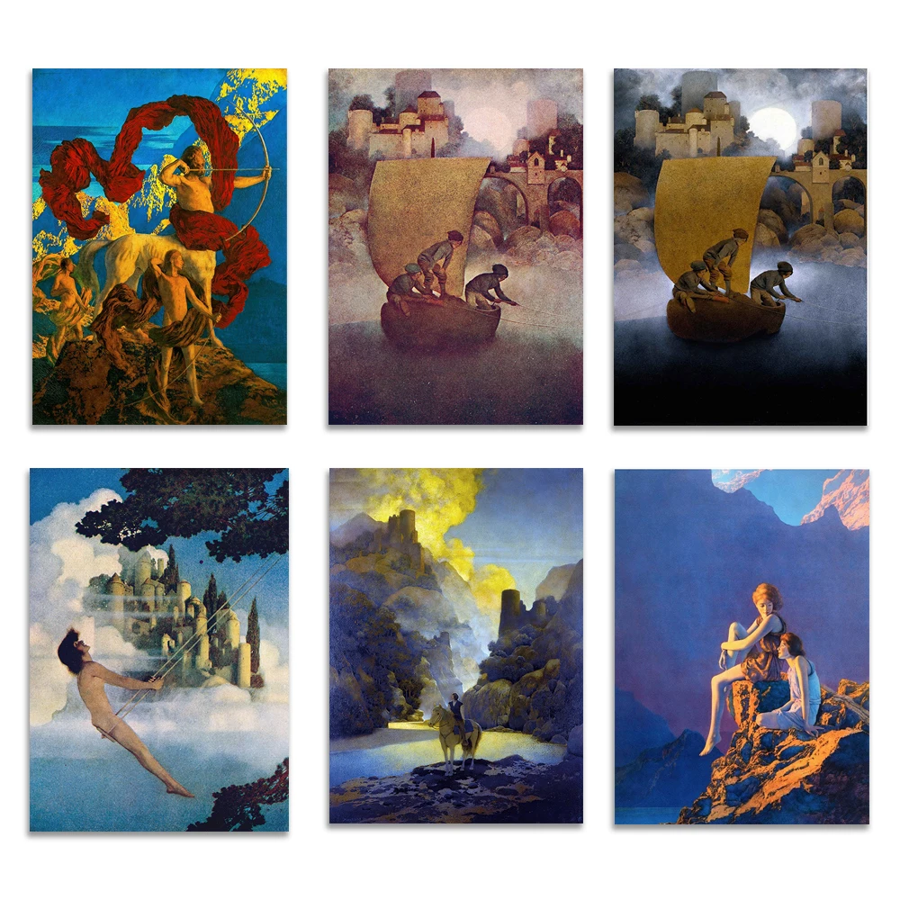 Vintage Maxfield Parrish Poster 1909 