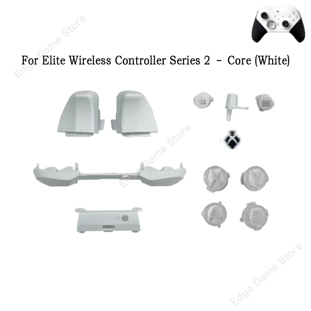 Repair Part Game Accessories For Elite Wireless Controller Series 2 Core White  LB RB Bumpers On/Off Buttons Middle Bar LT RT