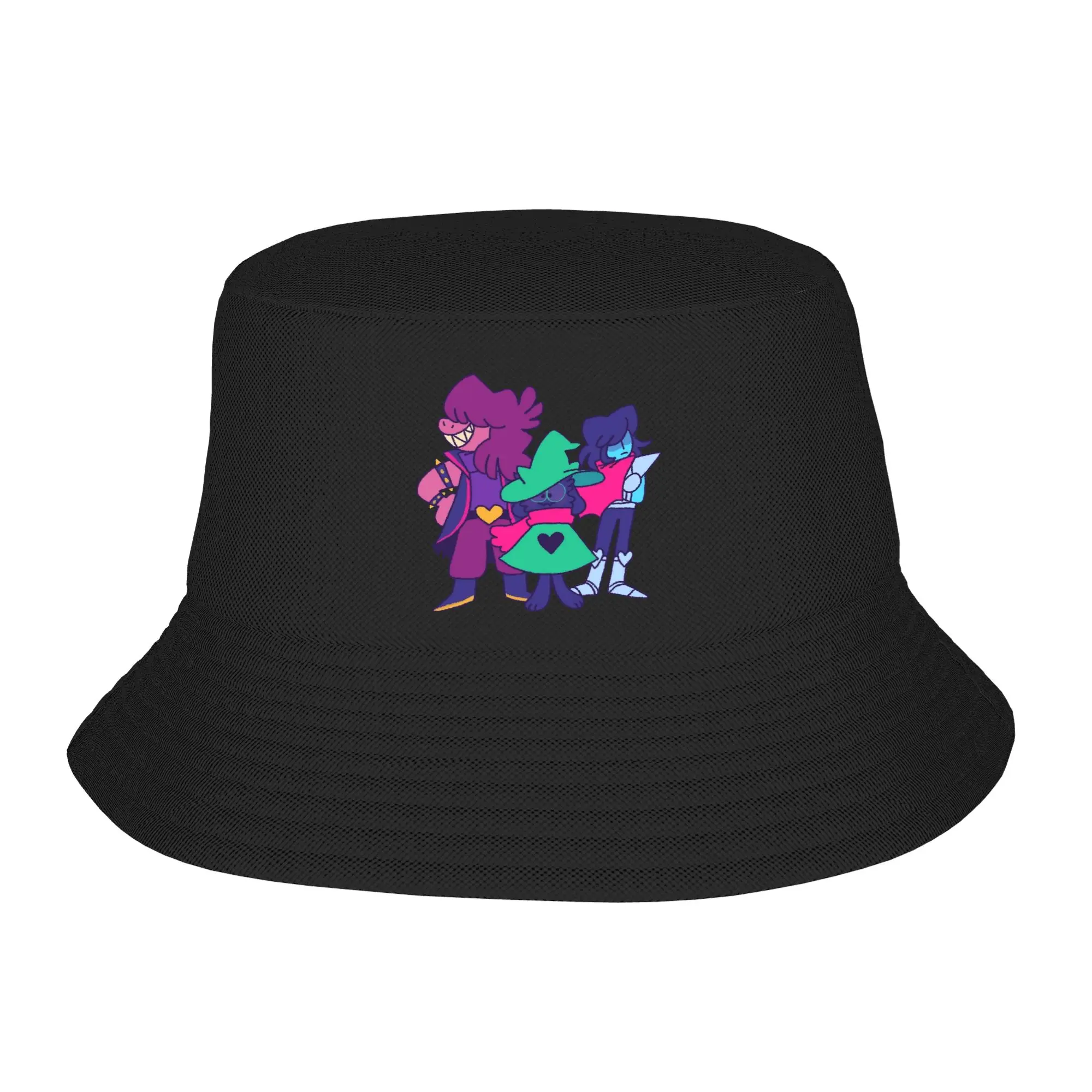 Deltarune Bucket Hats for Unisex Summer Vocation  Sun Hat Street UV Protection for Fishing Hat Bob Hat
