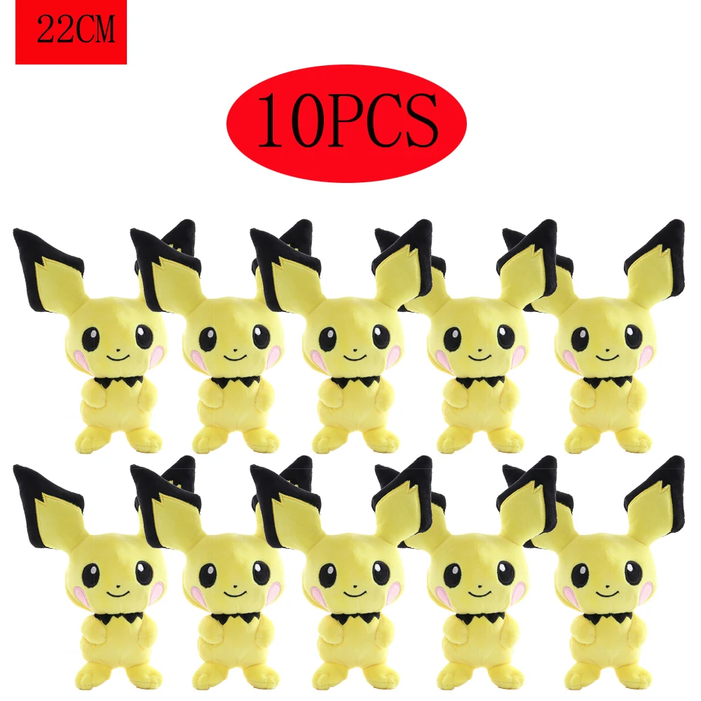 Hot Pokemon Pluche Poppen Set-Pikachu Charmander Bulbasaur Squirtle Psyduck Eevee Zachte Knuffels Peluche Speelgoed Geschenken - afbeelding 1