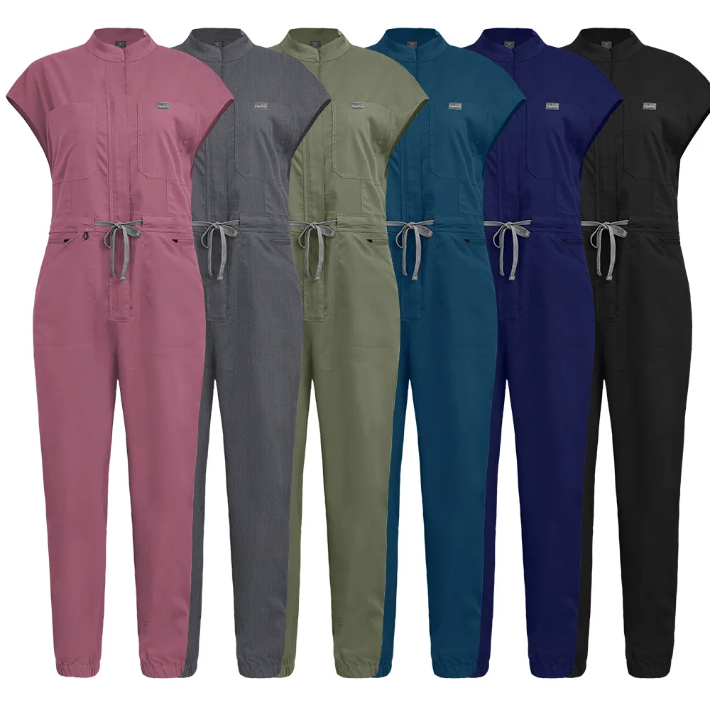 

Sleeveless One-piece Doctor Nurse Workwear Thin High-quality Medical Scrubs