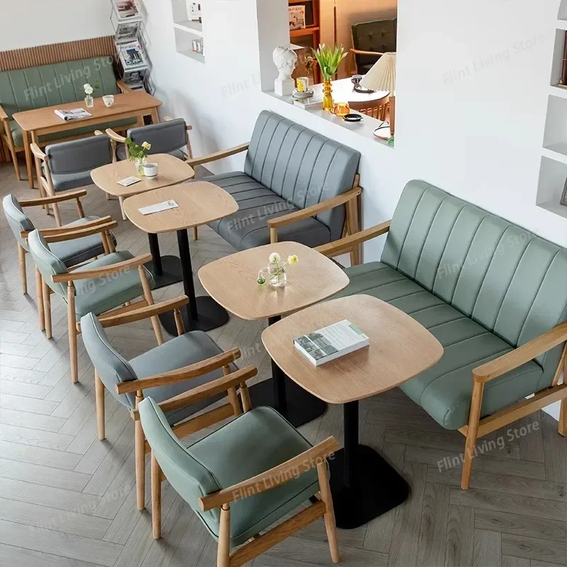 

Nordic Vintage Café Chairs Creative Modern Comfortable Solid Wood Coffee Chairs Ergonomics Backrest Café Furniture