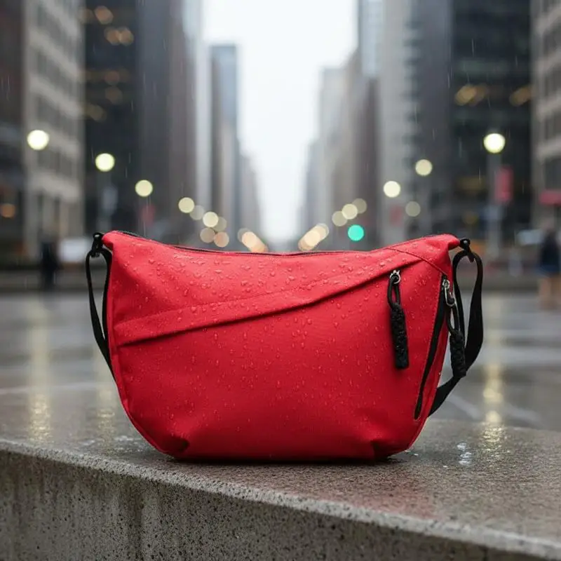 Nylon Crescent Crossbody Bag Adjustable Strap Large Capacity For Daily Use Travel Casual Zipper Bags Single Shoulder Totes Bag