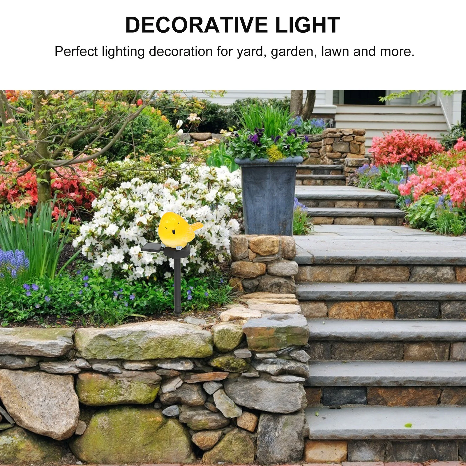 

Bird Resin Waterproof Outdoor Garden Yard Lamp Solar Powered Energy Creative Solar Lamp Saving L Lighting