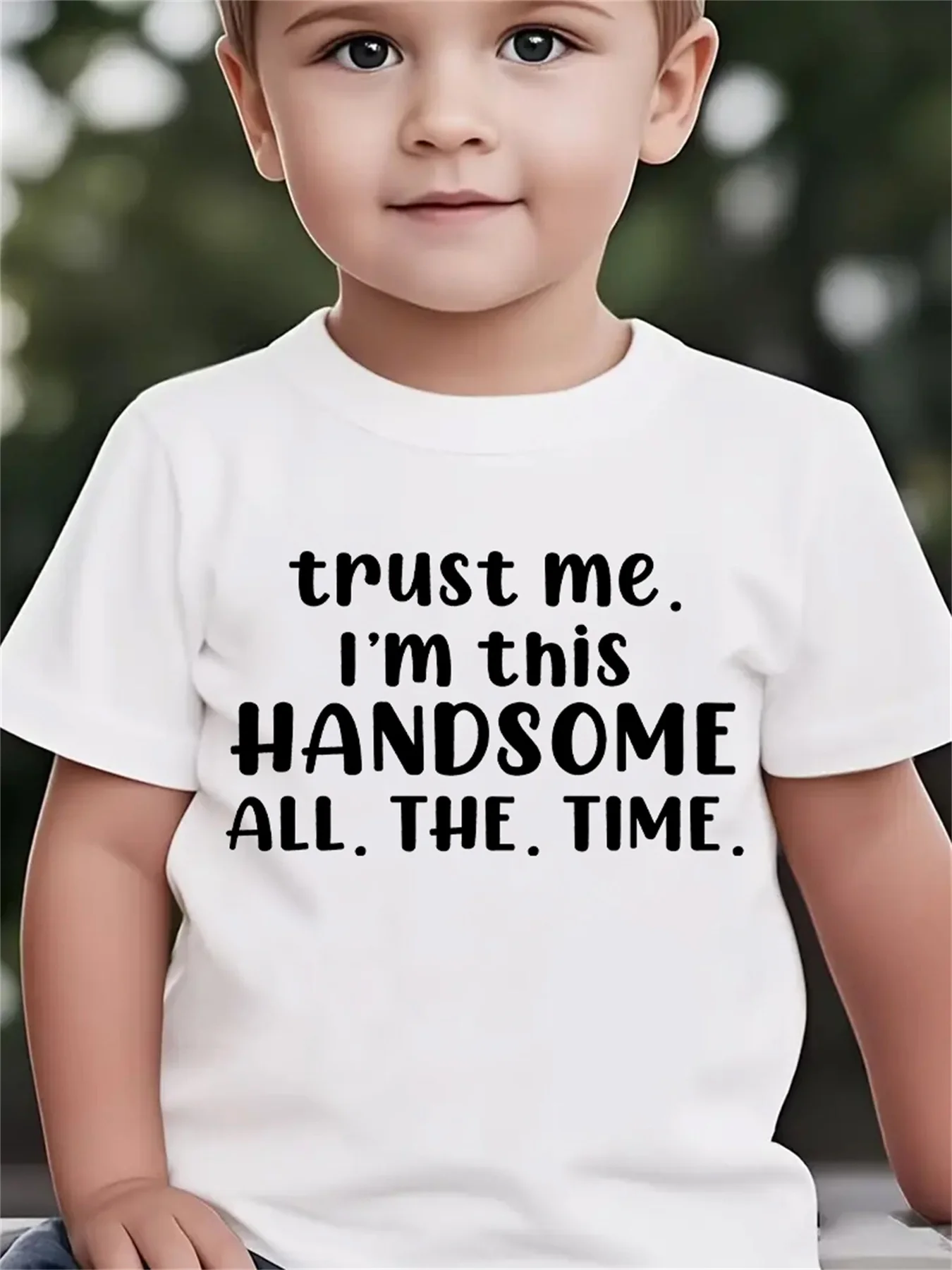 Fashion Summer Short‑Sleeve T‑Shirt for Boys, Casual Kids Top With 