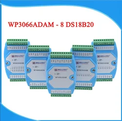 8 channel input Temperature acquisition module DS18B20 module RS485 RTU MODBUS WP3066ADAM WELLPRO