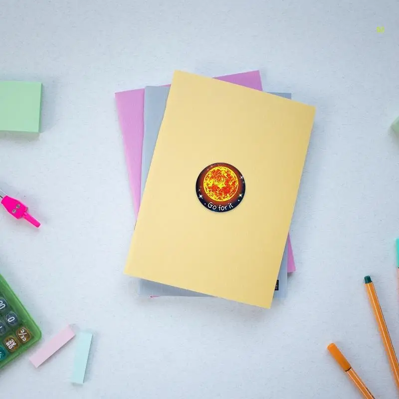 Adesivos decorativos para sistema solar criativo, embalagem com vedação planetas, etiqueta presente, dropship