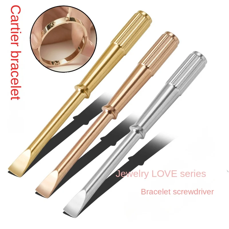 Bolt driver For Cartier Jewelry LOVE series bracelet Screwdriver small screwdriver screwing gold Tool Watchband accessories 4MM