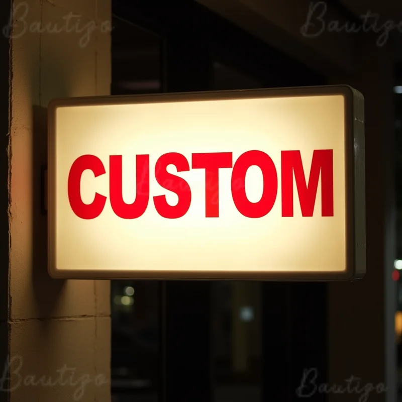 LED Light Box Metal Acrylic Sign Custom Outdoor Waterproof Business Advertising 3D Illuminated Wall Mounted Display Signage