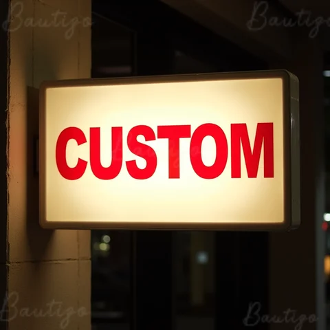 LED Light Box Metal Acrylic Sign Custom Outdoor Waterproof Business Advertising 3D Illuminated Wall Mounted Display Signage