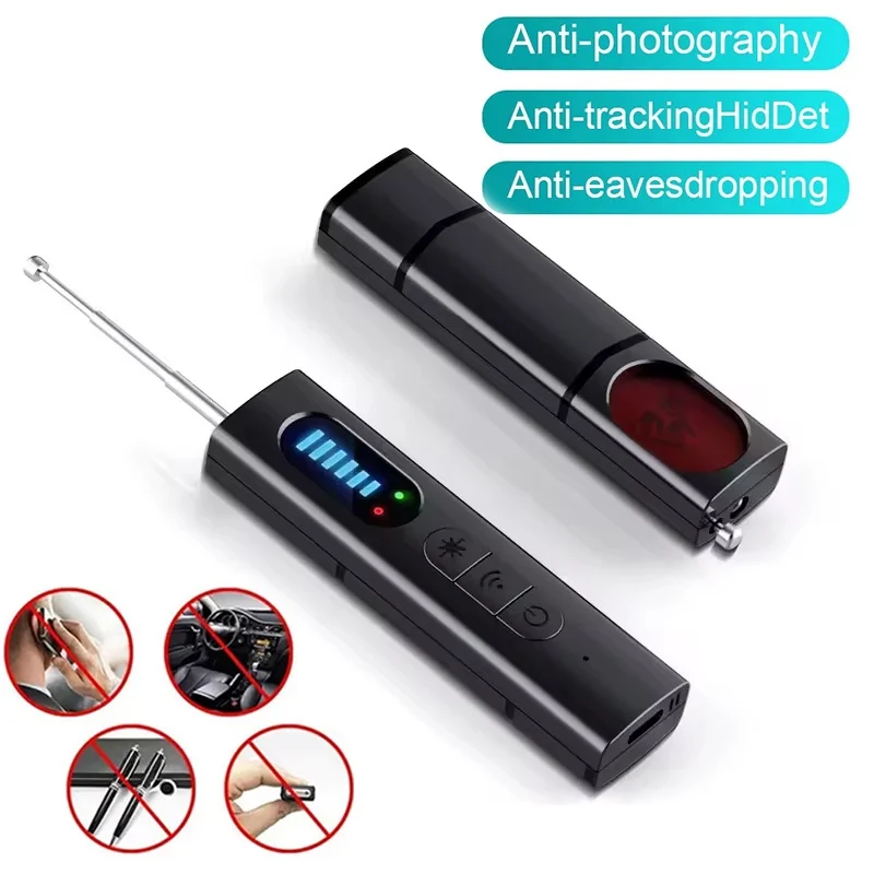Hidden Camera Detector Anti-Spy RF Signal Scanner For GPS Tracker Bugs Listening Devices Wireless Security Gadget Anti-Location