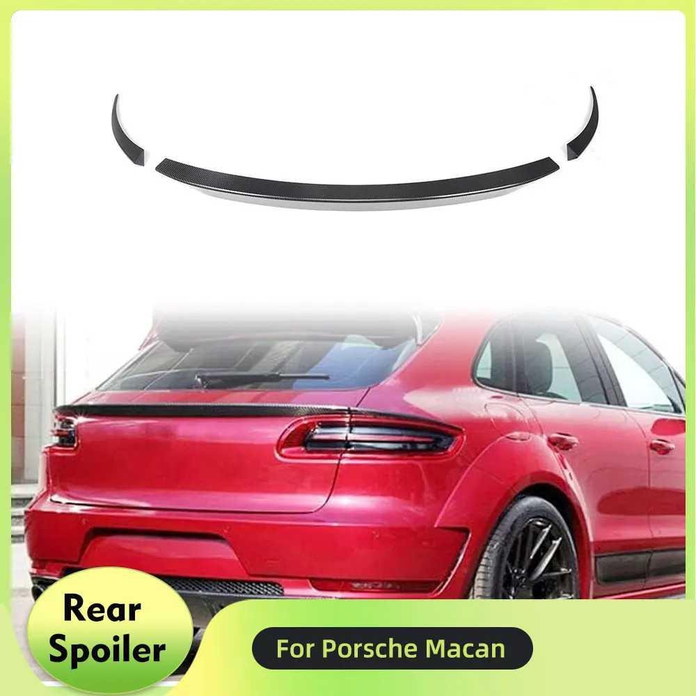

Carbon Fiber Car Rear Trunk Spoiler Wing for Porsche Macan SUV 4Door 2014-2019 Factory Outlet Car Middle Window Top FRP Spoiler