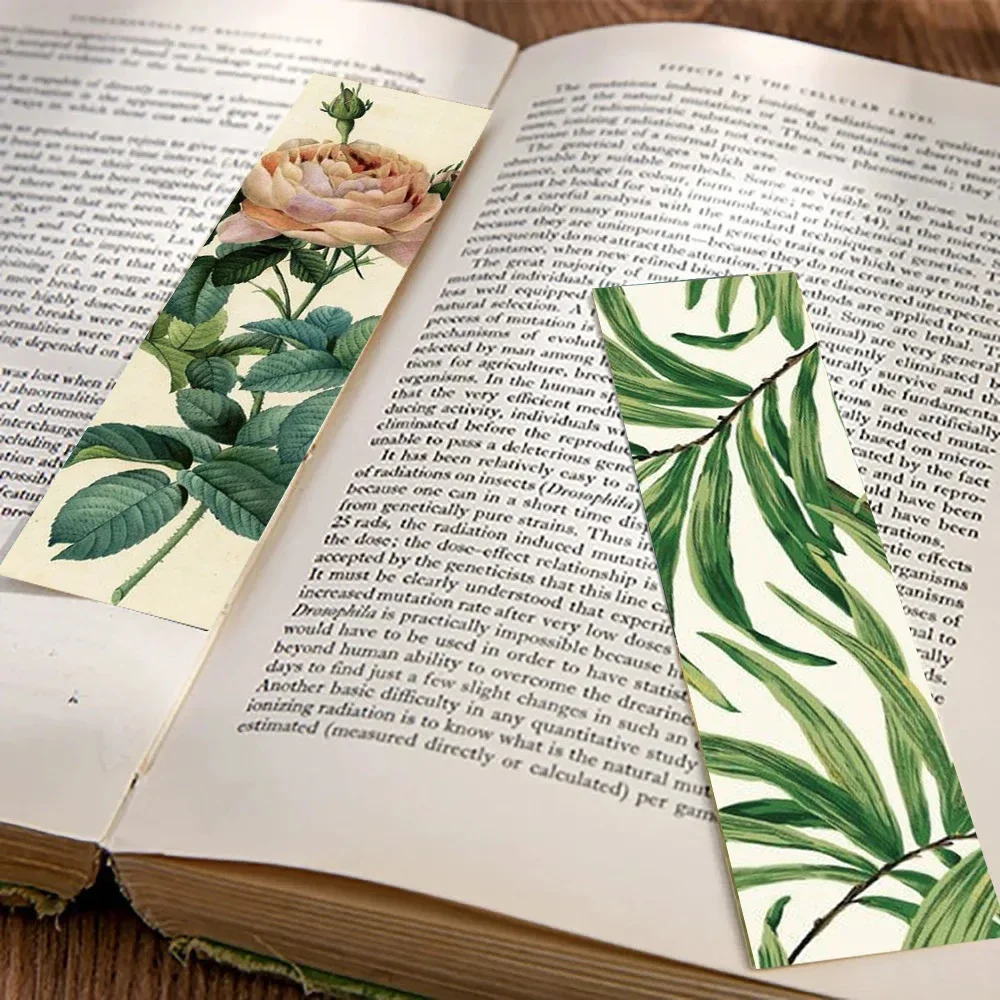 30PCS Slightly tipsy greenery Bookmarks Living Room Graffiti Creative Laptop Luggage Skateboard Paper Gifts Cartoon Bookmark
