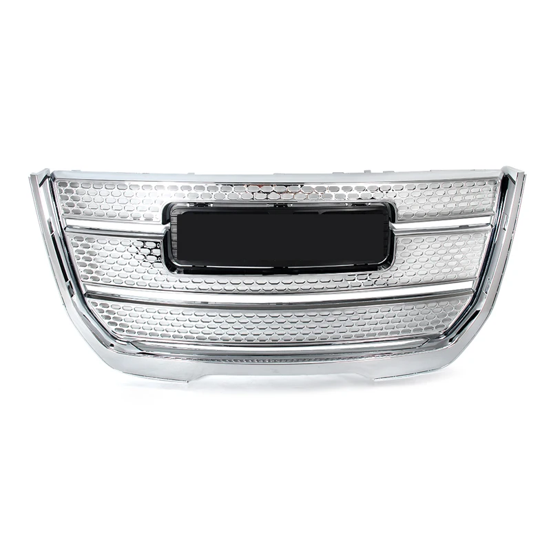 Chrome Front Bumper Grille Assembly For 2016-2017 GMC Terrain Denali Style Honeycomb Front Radiator Grille Air Inlet Mesh Grille