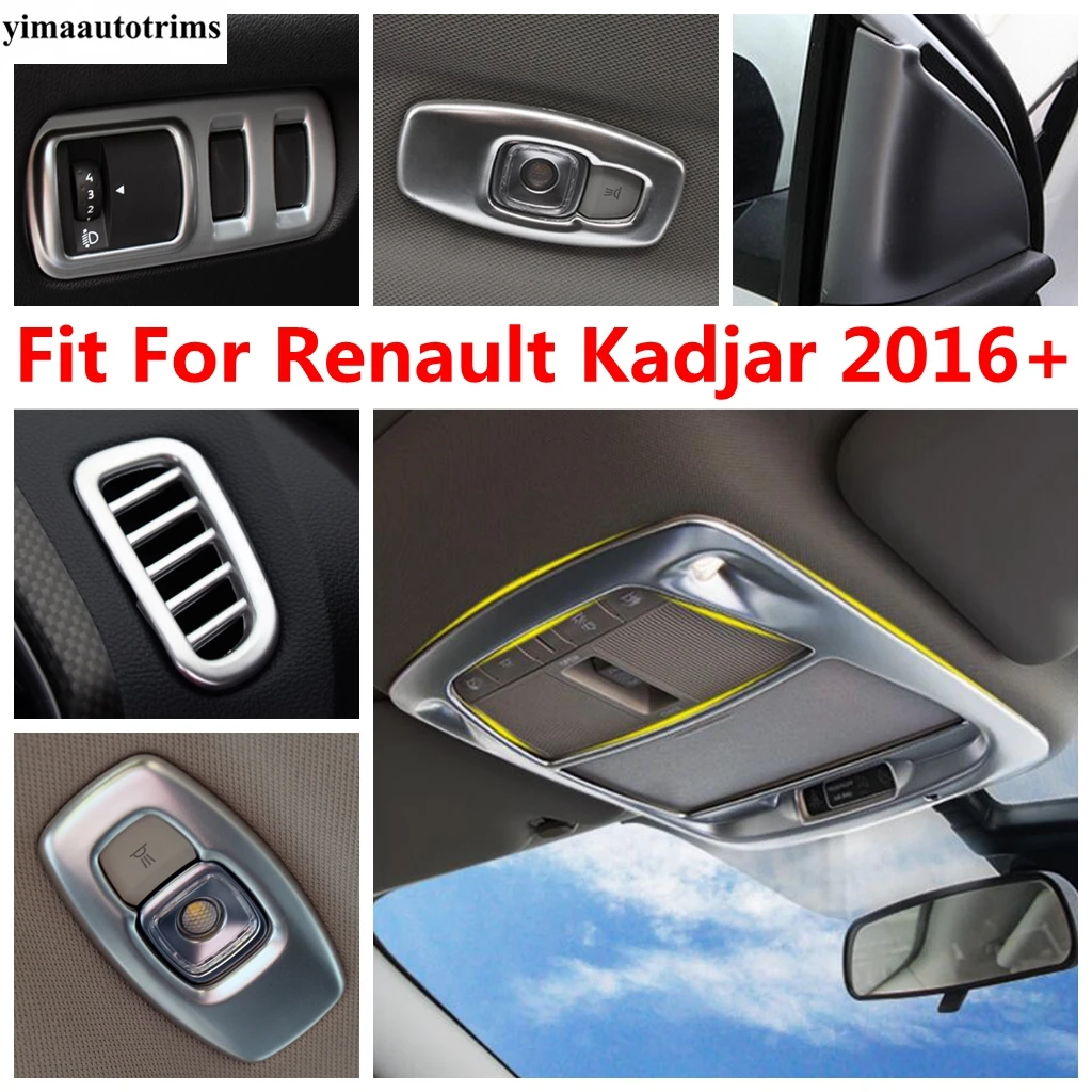 

Pillar A Frame / Head Light Control Panel / Read Lamp / Dashboard Air AC Cover Trim Accessories For Renault Kadjar 2016 - 2022