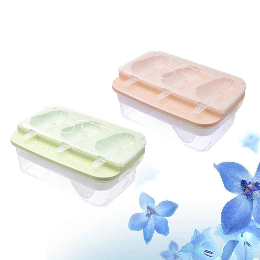 

2pcs PP Material Ice Cube Mold Reusable EcoFriendly Ice Making Trays Popsicle Molds Kitchen Bar Tools Summer Fun Family