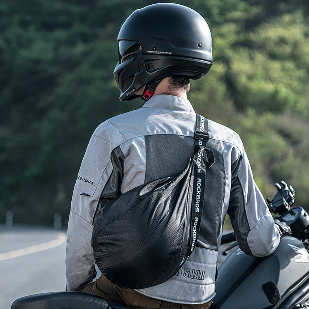 AliExpress ROCKBROS Car bag Motorcycle Helmet Backpack Large Capacity Travel Bags Reflective Female Men Motorcycle Rider Helmet Bags Accessories