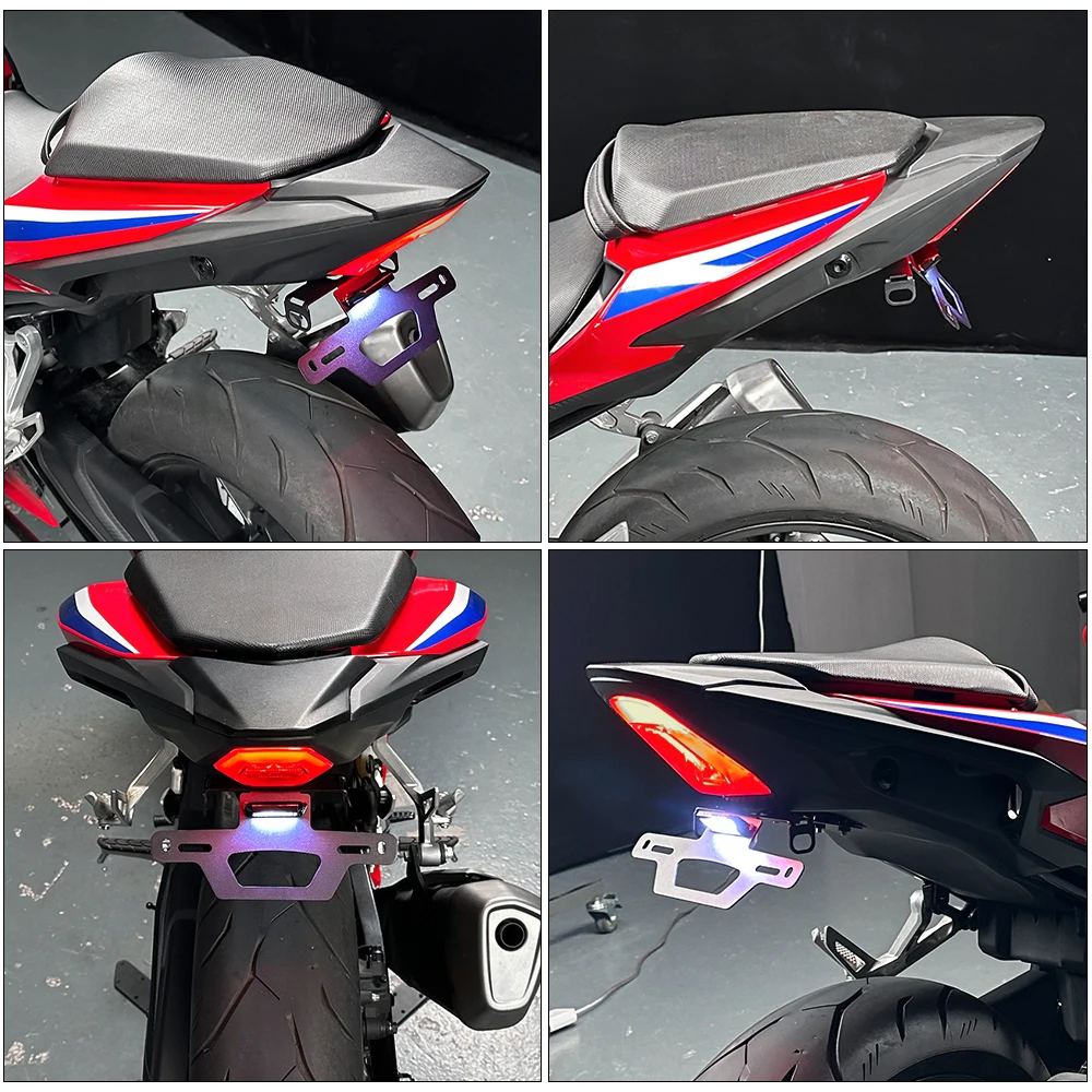 Support de plaque de planificateur pour moto, éliminateur de garde-boue arrière, lumière LED, HONDA CB500F CBR500R 2016-2024, CB 500 F CBR 500 R