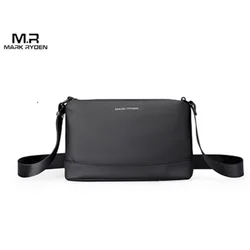 MarkRyden Lightweight Large Capacity Daily Men's Crossbody Men's Messenger Bag Black Crossbody