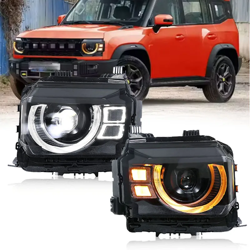 Car Full LED Headlights for Chery JETOUR Traveler Shanhai T2 Upgrade Defender Model New Style Front Light Car Accessories