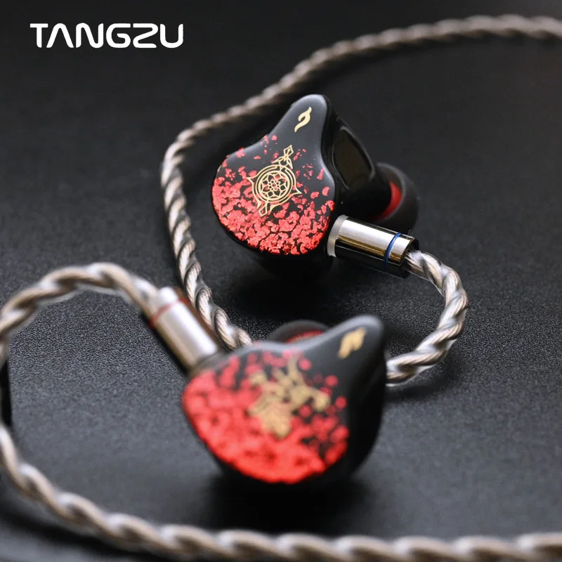 TANGZU IEMS NEZHA 6 Wired In-Ear Earphones Monitors BA+1 EST Multi-Drive Hybrid Driver Headset 0.78mm 3.5+4.4mm Cable