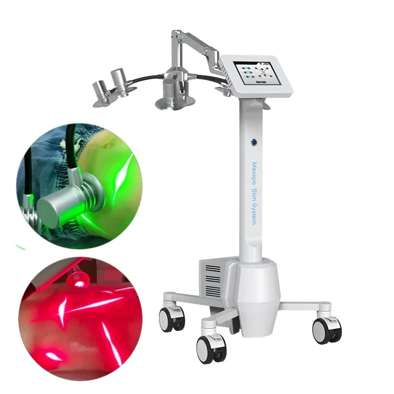 Green Light Therapy 6D Lipo Professional Body Slimming Machine Non-Invasive 532nm Lipolysis for Fat Removal Weight Loss