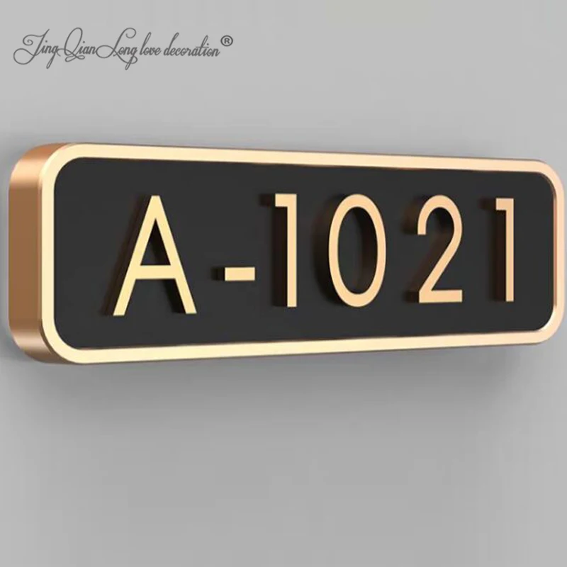 Modern Wood House Numbers Sign with 3D Letters Customizable Design Outdoor Address Plaque Home Decor Street Visibility