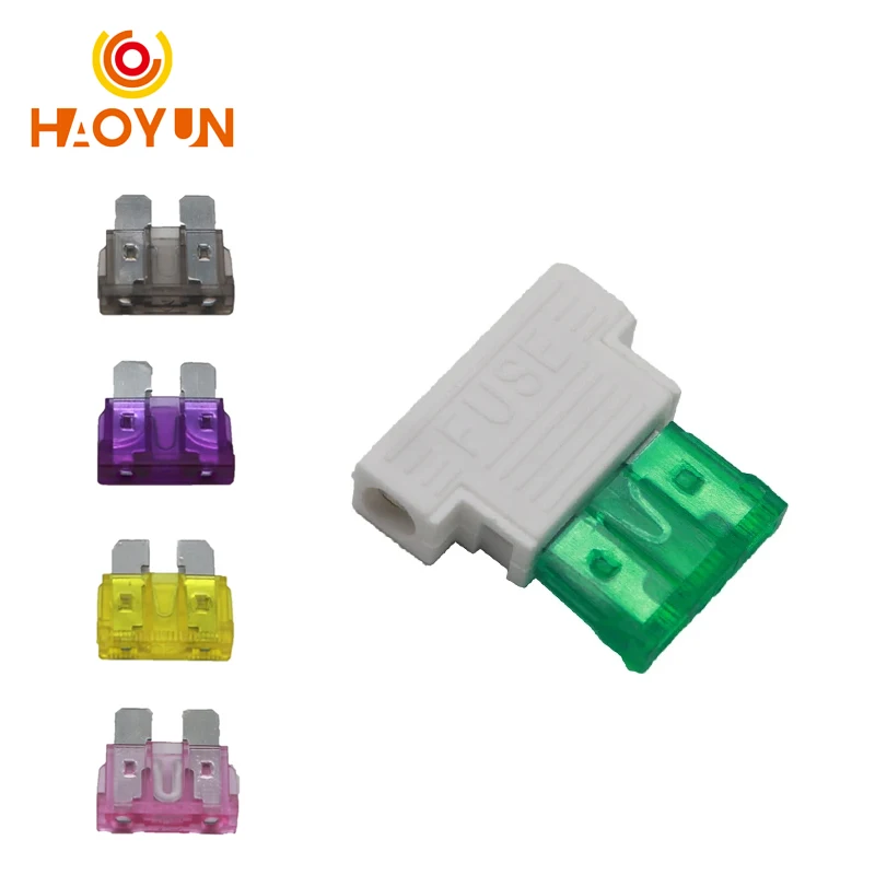 【20-5PCS】Medium Auto Fuse Holder With Car Boat Truck ATC ATO Blade Fuse 1A 2A 3A 4A 5A 7.5A 10A 15A 20A 25A 30A 35A 40A 45A 50A