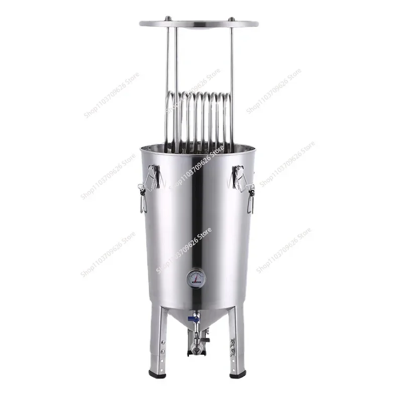 Home brewing Fermenation tank Conical Fermenter fBrewery stainless steel tank 32 liters with chiller