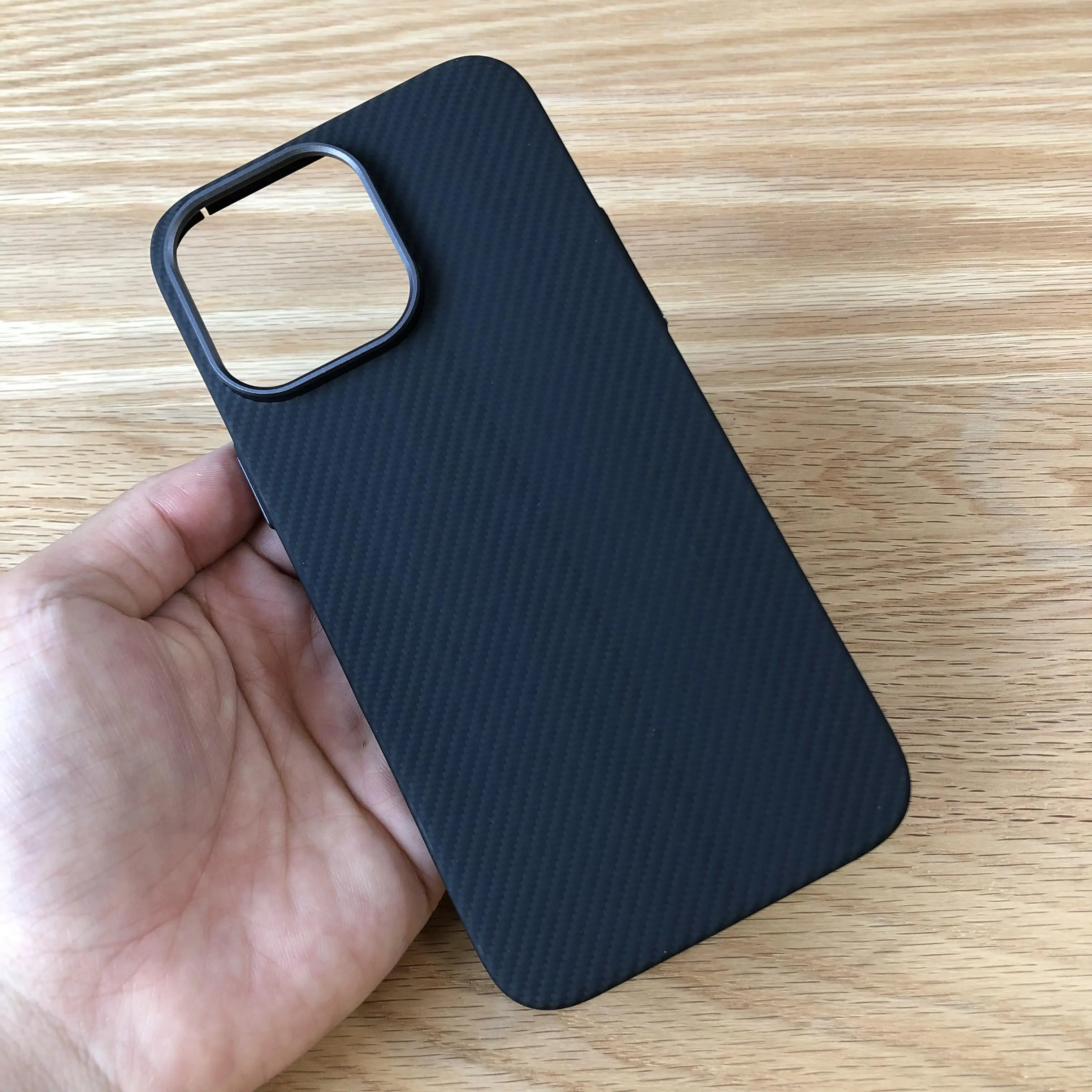 

HKAB case for Apple iPhone 14 Pro Max Kevlar Aramid Carbon Fiber Magnetic Anti-Scratch lightweight Non-Slip Wireless charging 07