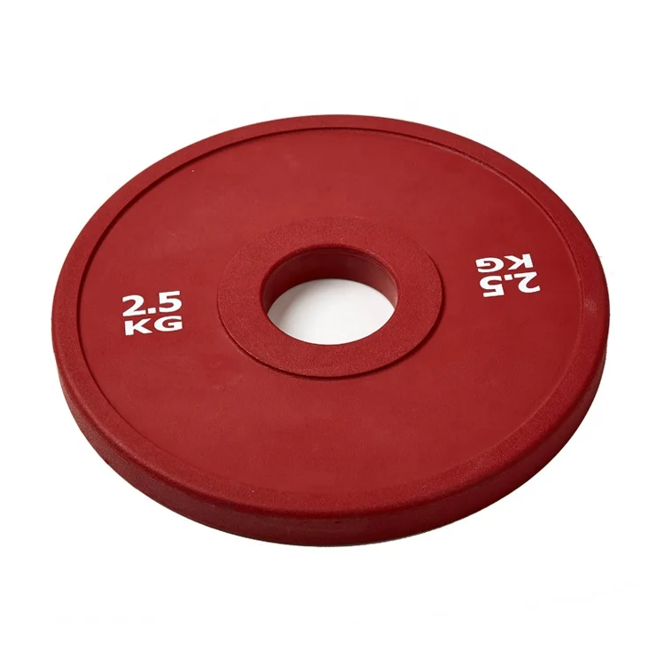 Wholesale Gym Bumper Rubber Coated Colorful Barbell Competition Plate