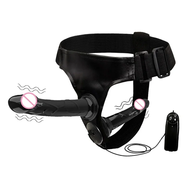 Couples Harness Strap-on with 2 Vibrations Realistic Dildos for Anal G-spot Stimulation Prostate Massager Adult Sex Toy for Wom - Image 3