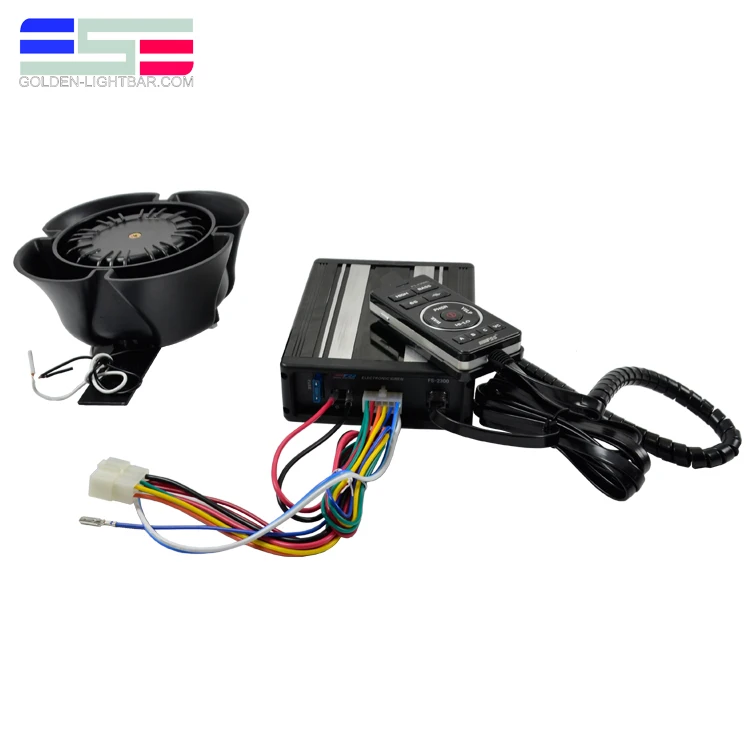 Emergency security 12v amplifier 100w siren speaker for public address system