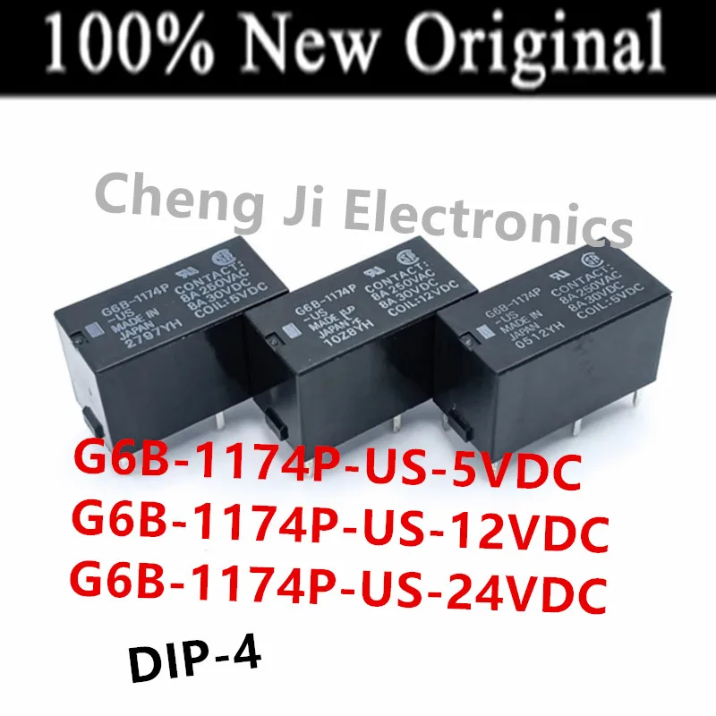 5PCS/Lot   G6B-1174P-US-5VDC 、G6B-1174P-US-12VDC 、G6B-1174P-US-24VDC   New original Electromagnetic Power Relay   G6B-1174P-US