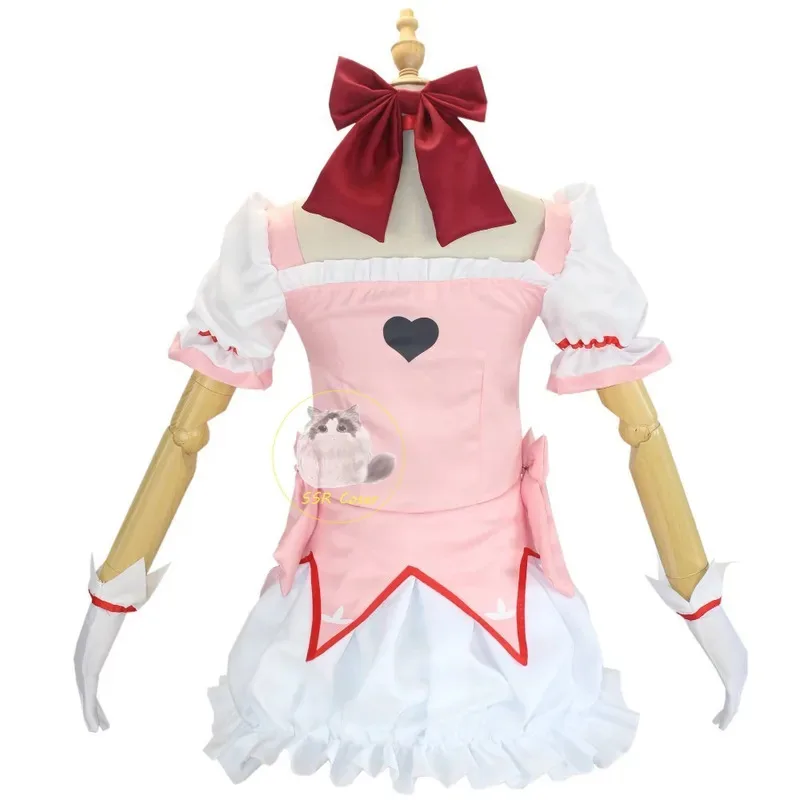 Anime Magical Girl Puella Magi Magica Akemi Homura Kaname Madoka Cosplay Costume Mahou Shoujo Wig Battle Suit Dress Skirta;k6;8'