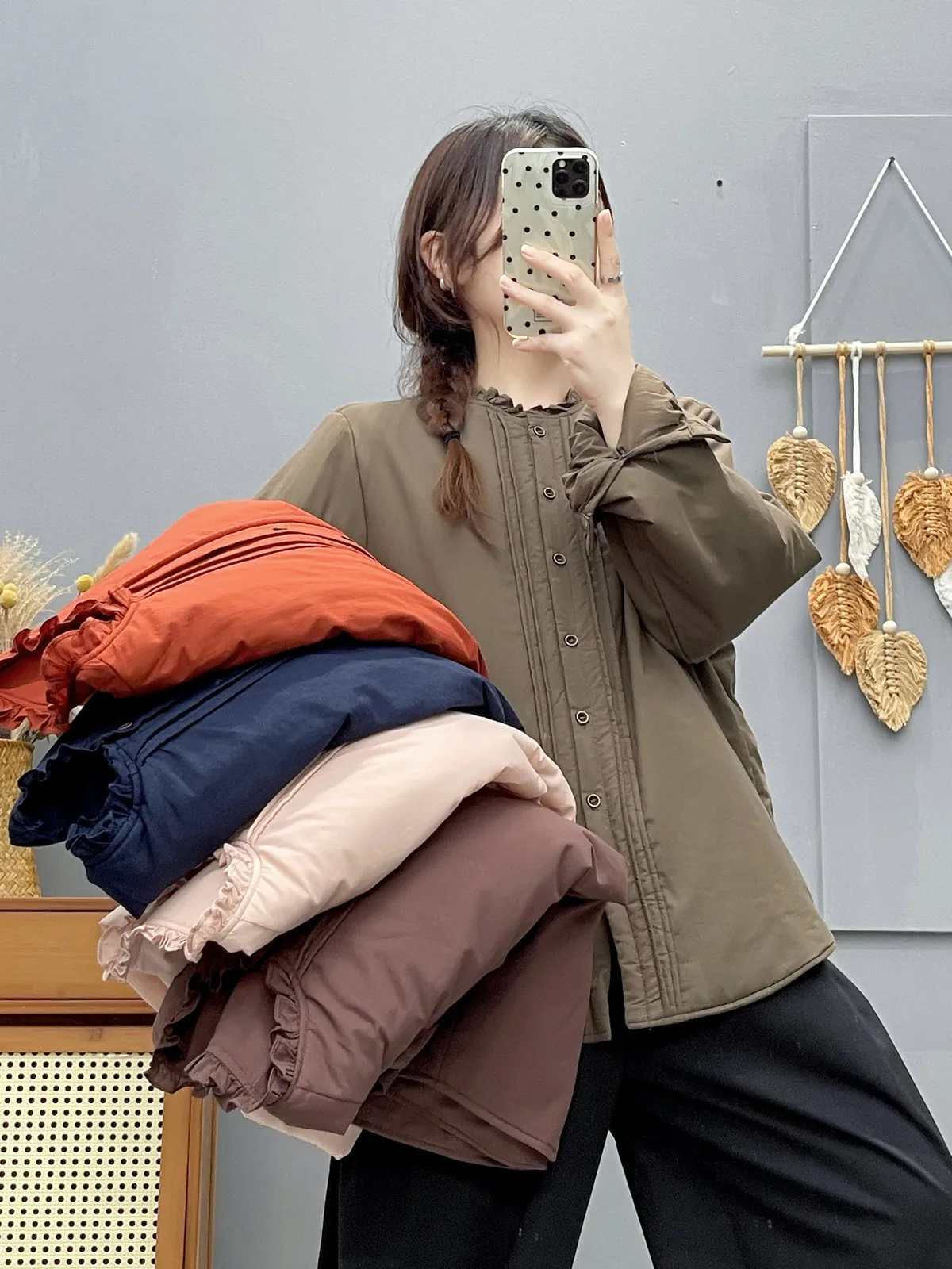 

2026 Mori Girl Japanese Vintage Cotton Padded Shirt Jacket for Women Autumn Winter Thick Warm Padded Coat Outwear