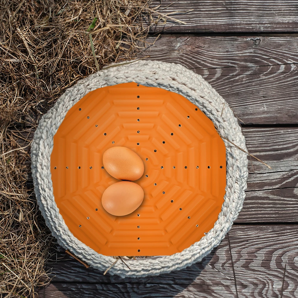 

2Pcs Reusable Chicken Nesting Mat Silicone Egg Laying Pads Washable Nest Box Mats for Chicken Coop Nesting Supplies
