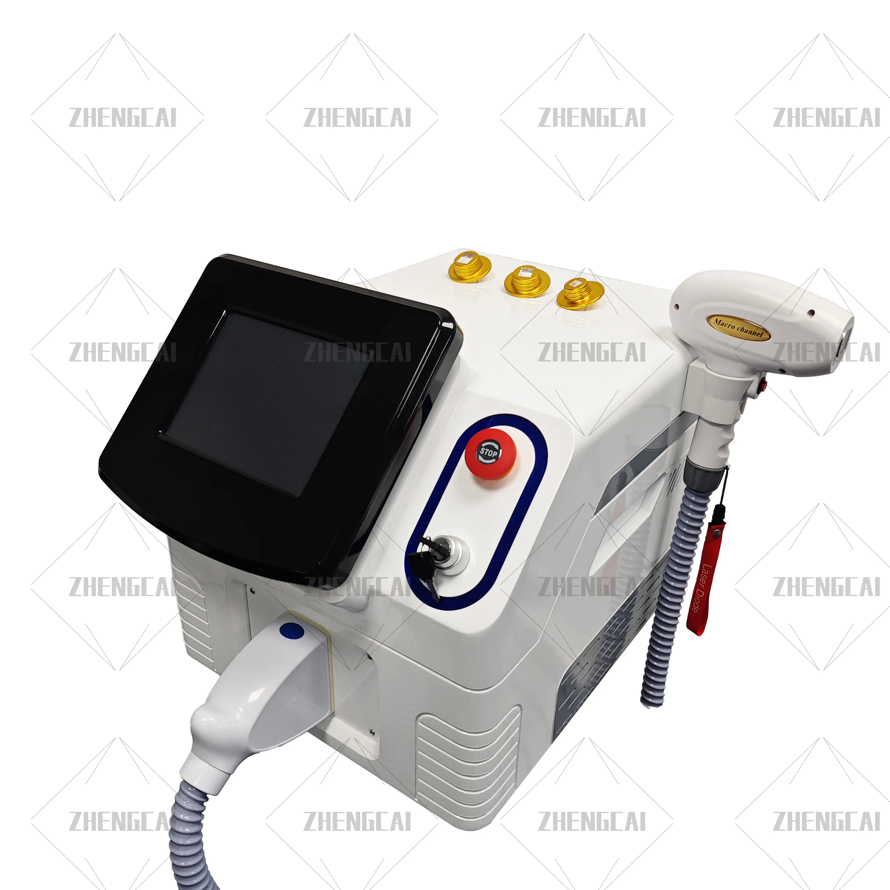 Single handle portable 808nm painless hair removal whitening and hair removal 3 wavelengths