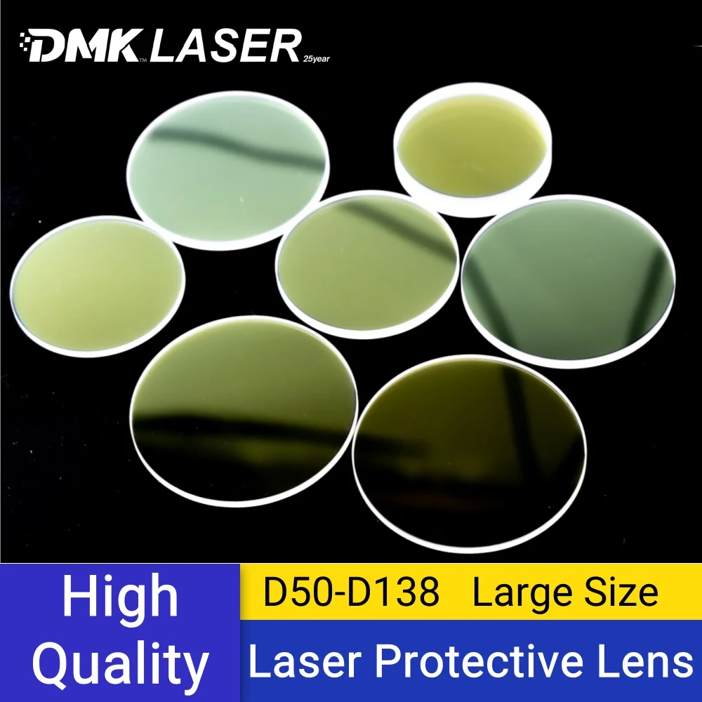 DMK D50-138 Series large size Fiber Laser Protective Lens Windows glasses For QILIN BOCI KRD Raytools Ospri