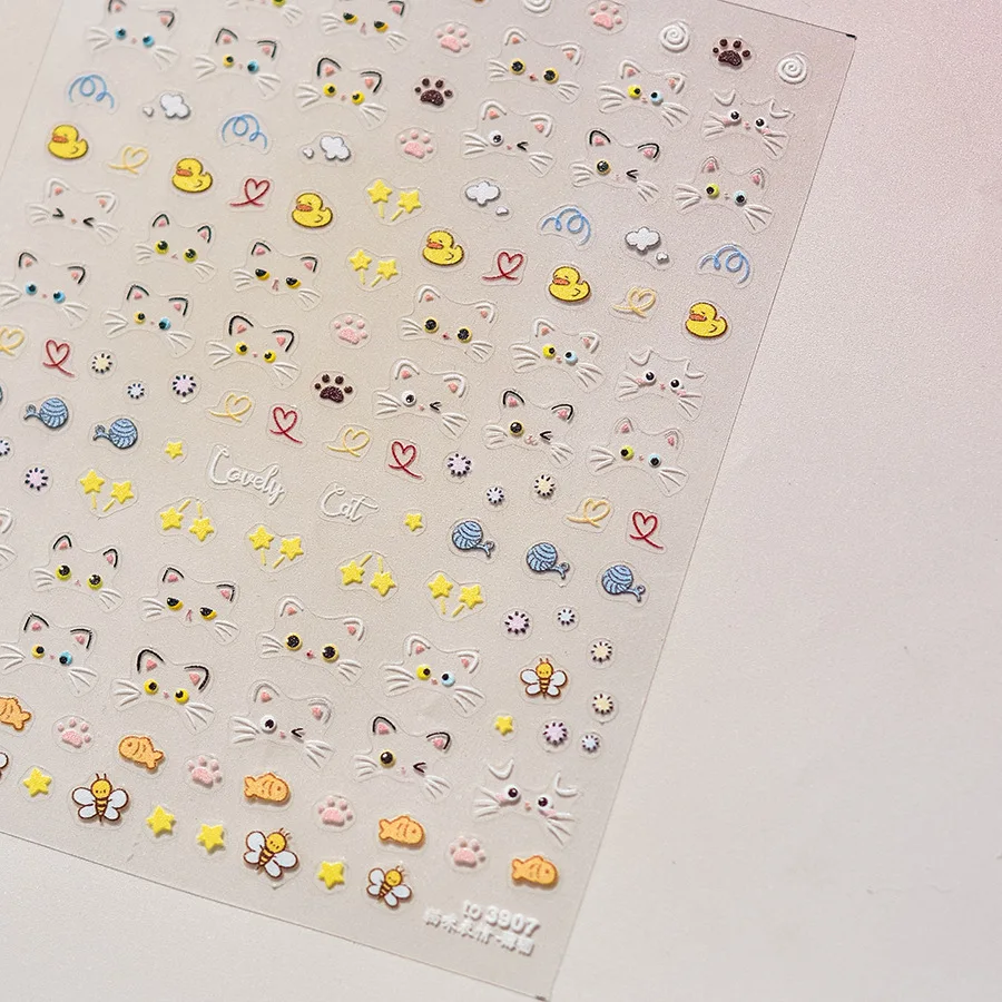 5D Embossed Japanese-Style Nail Stickers image
