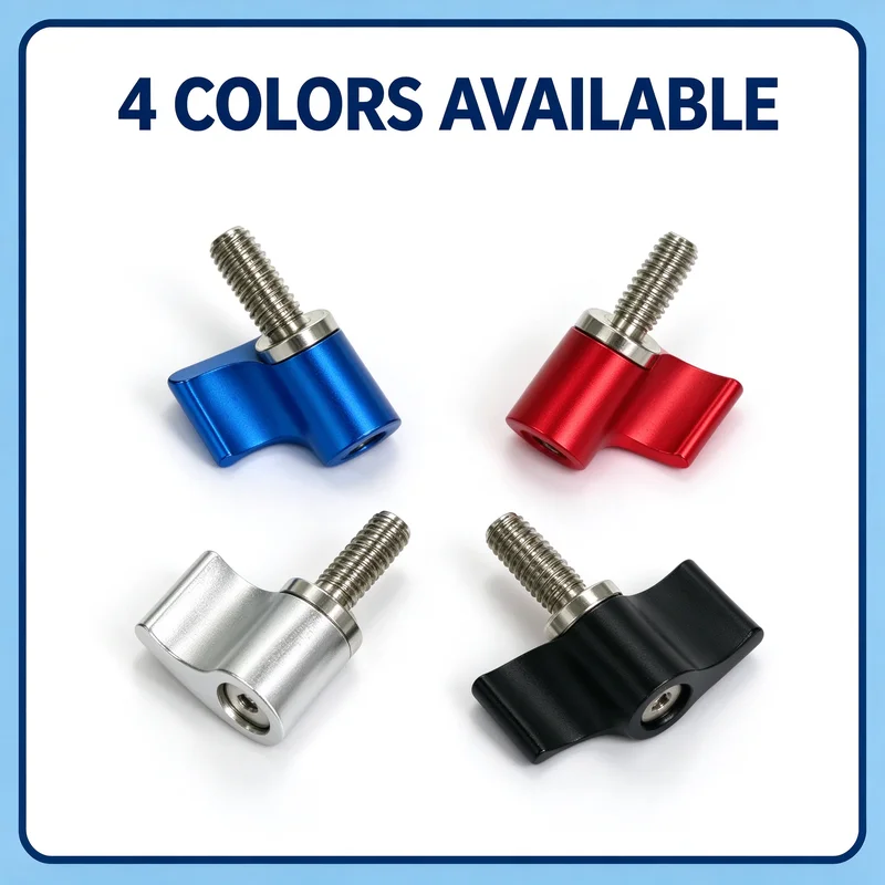 L-Shaped Quick Release Thumbscrew M6 M8 Aluminum Alloy Adjustable Handle Locking Screw for Camera Gimbal Ball Head Rig
