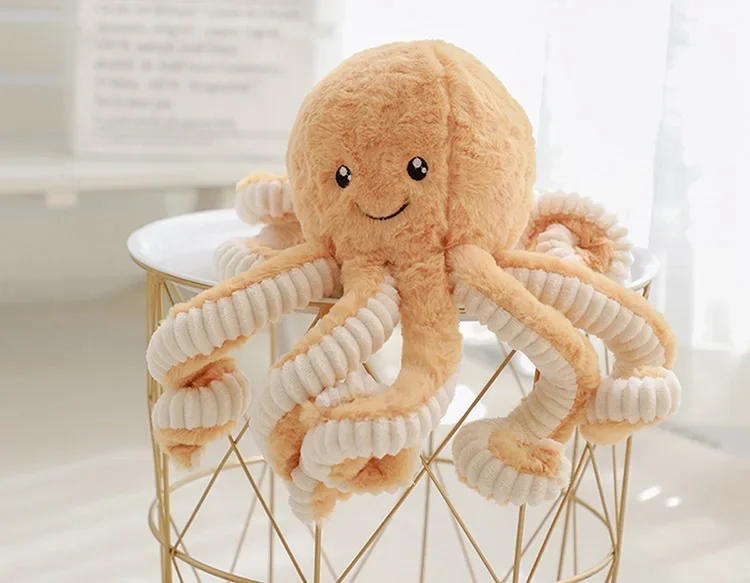 [TML] Super Lovely Simulation octopus Pendant Plush Stuffed Toy soft Animal Home Accessories Doll Children baby Gifts