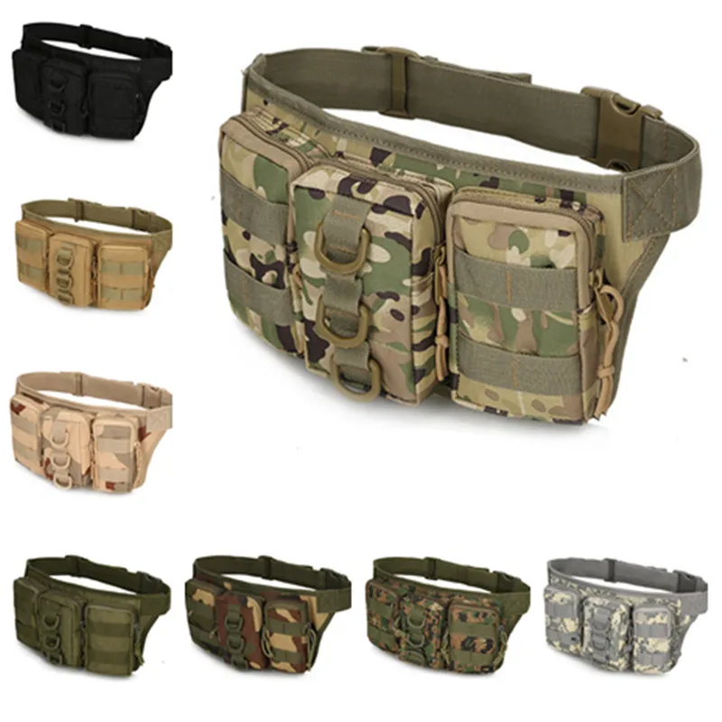 Utilitário Fanny Pack para homens, Bolsa de cintura, Hip Bum Belt, Bolsa Molle ao ar livre, Edc, Camping, Caminhada, Escalada