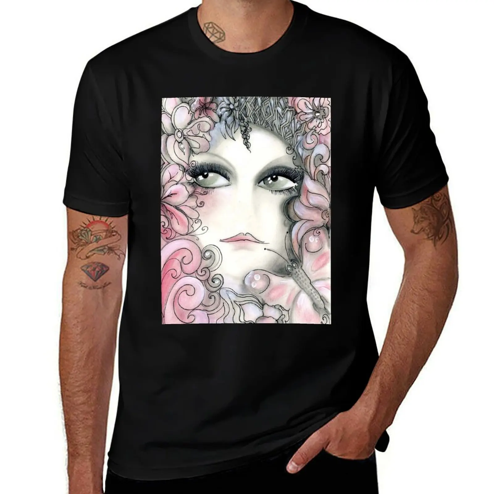 

pink woodland fairy Jacqueline Mcculloch House of Harlequin T-Shirt quick drying rapper graphic tees mens designer clothes